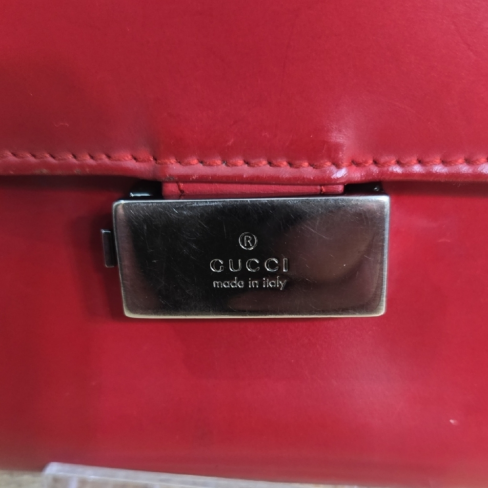 Gucci Red Leather Women's Clutch - Picture 3 of 14